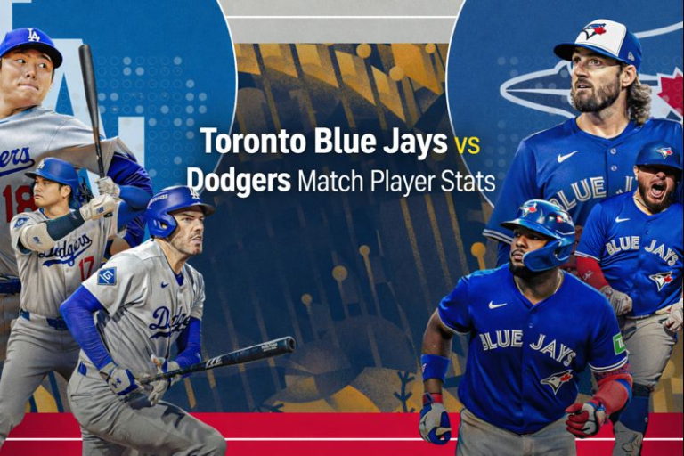 Toronto Blue Jays vs Dodgers Match Player Stats